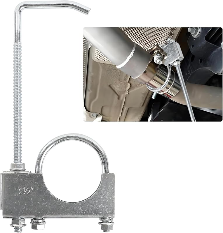 Abraçadeira de escapamento com suporte wuyaoyao para tubo de 2,5" – 1 unidade