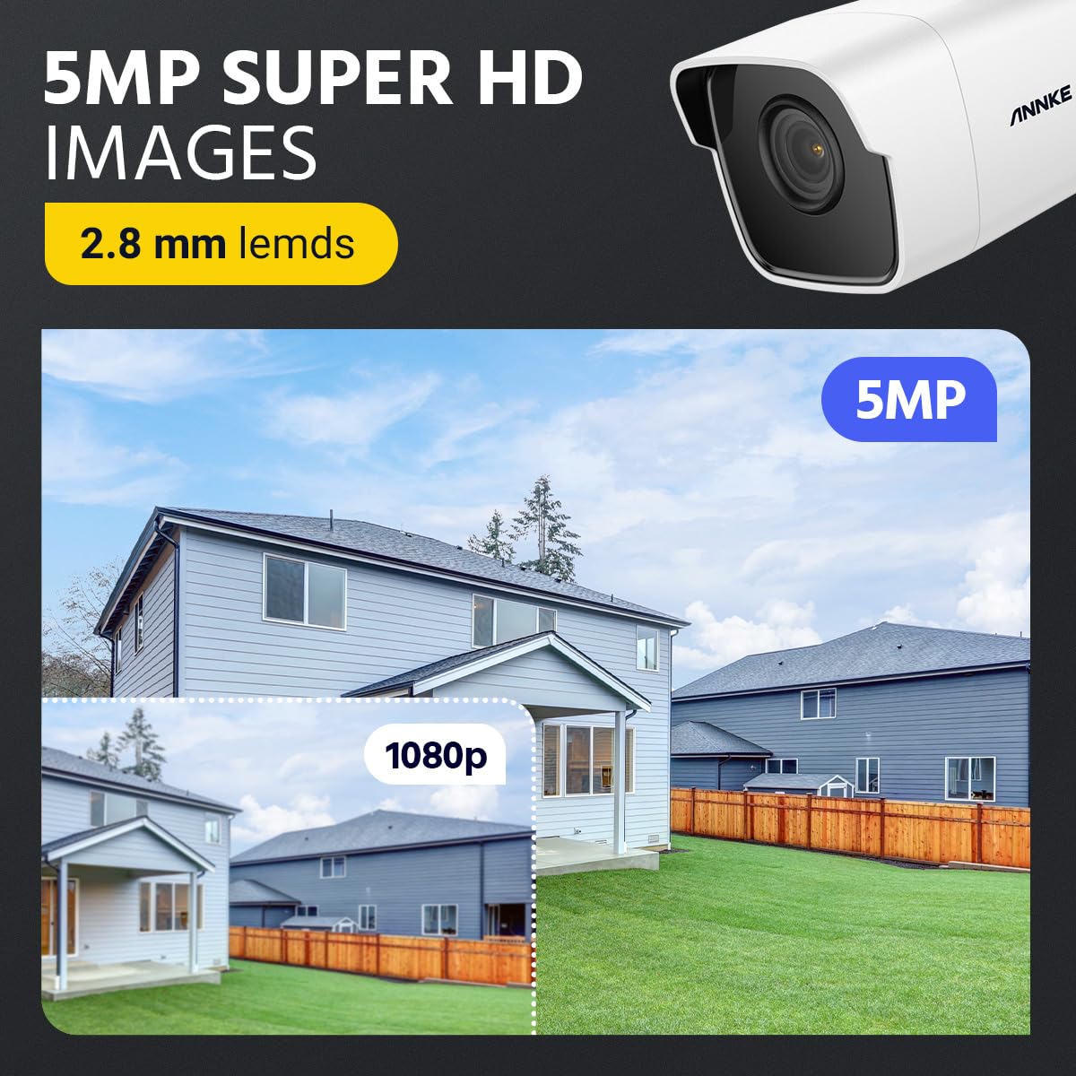 ANNKE E800 8CH 8MP Ultra HD Video Überwachungssystem 1TB Festplatte 8 Kanal 4K(8.0MP) DVR Recorder mit 8Megapixel 3840 * 2160 Outdoor Bullet Überwachungskamera Set 30M IR Nachtsicht Bewegungserkennung