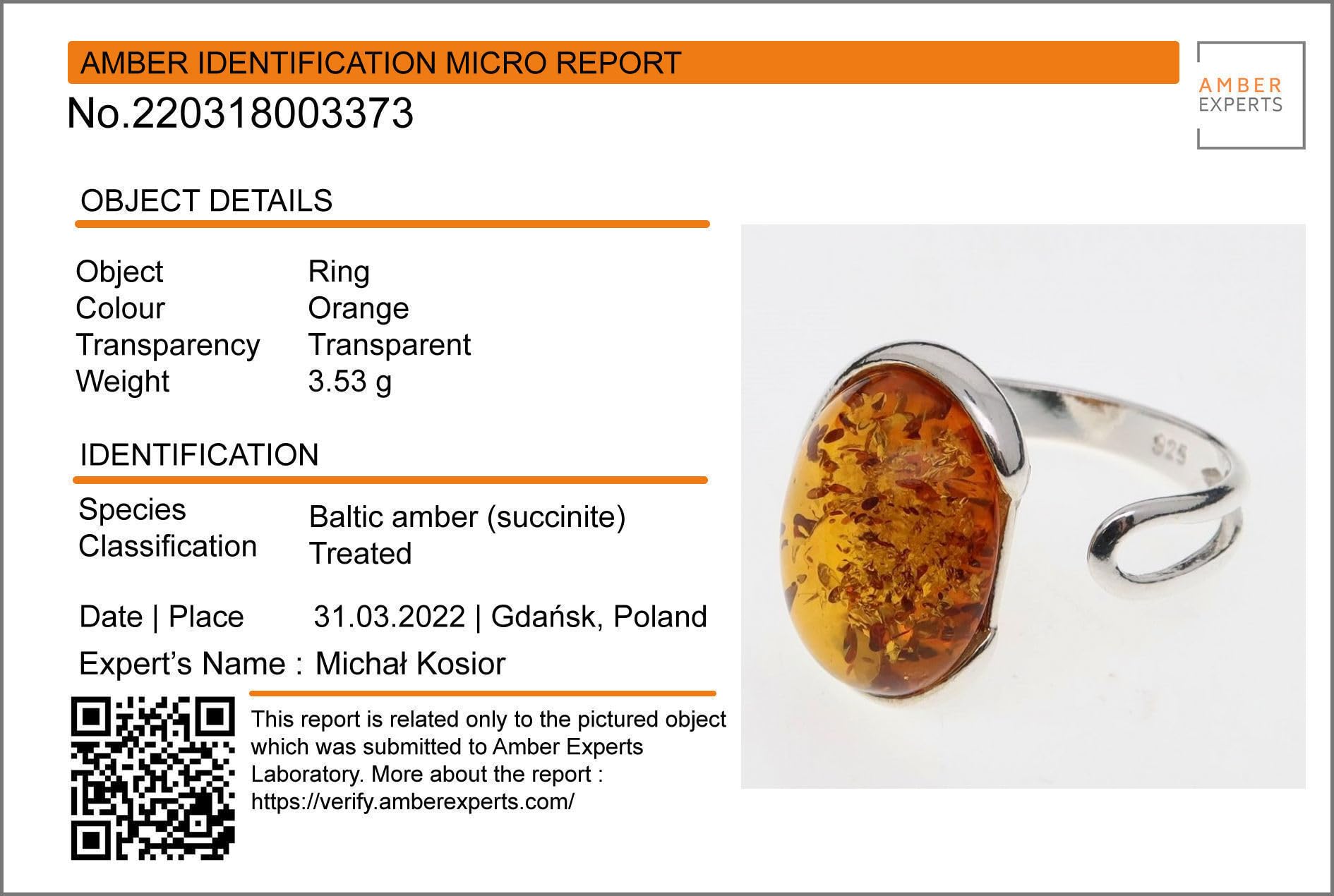 925 Sterling Silber Verstellbarer Ring mit echtem Baltischen Honigbernstein – Ovaler Naturbernstein, Handgefertigter Damenring aus Polen