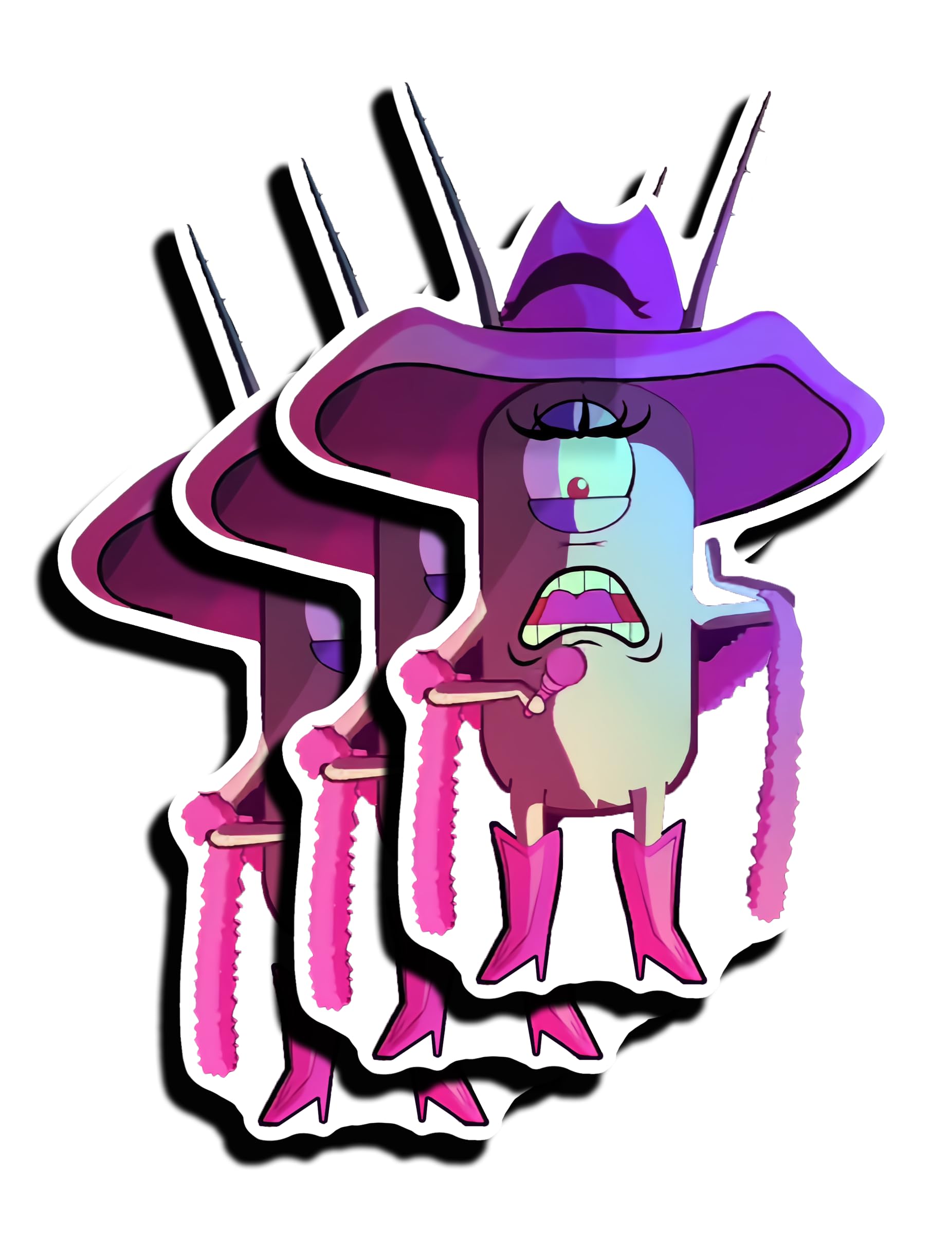 Plankton Pink Pony Club Vinyl Sticker Decal