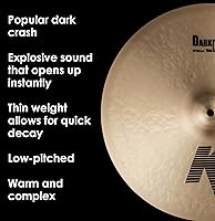 Vista 4 de Zildjian K Series Dark Crash Platillo - 16 pulgadas de espesor