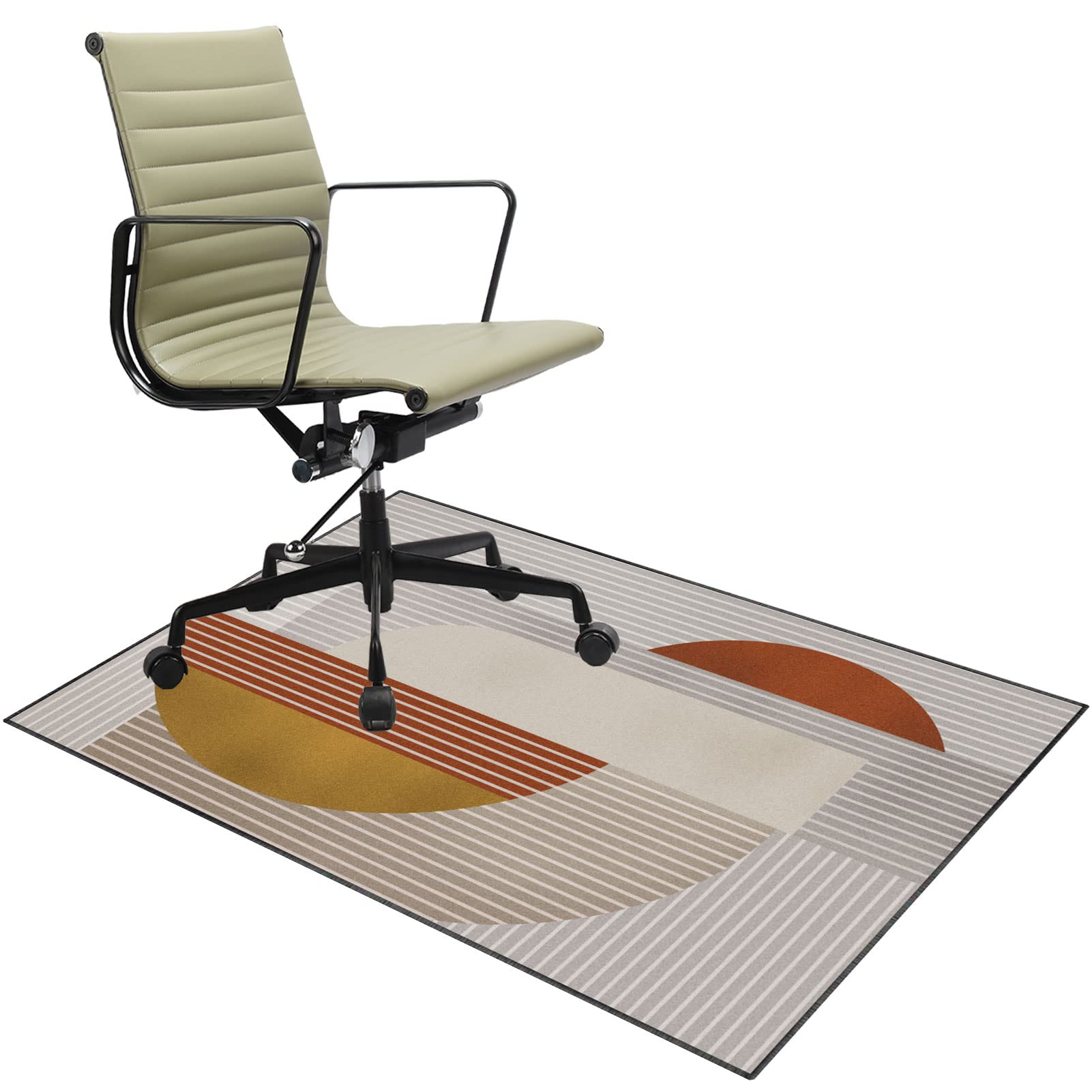 Tappetino per sedia da scrivania per pavimenti in legno massello, 90 x 120 cm, tappetino per sedia da gioco con protezione multi superficie e design antiscivolo