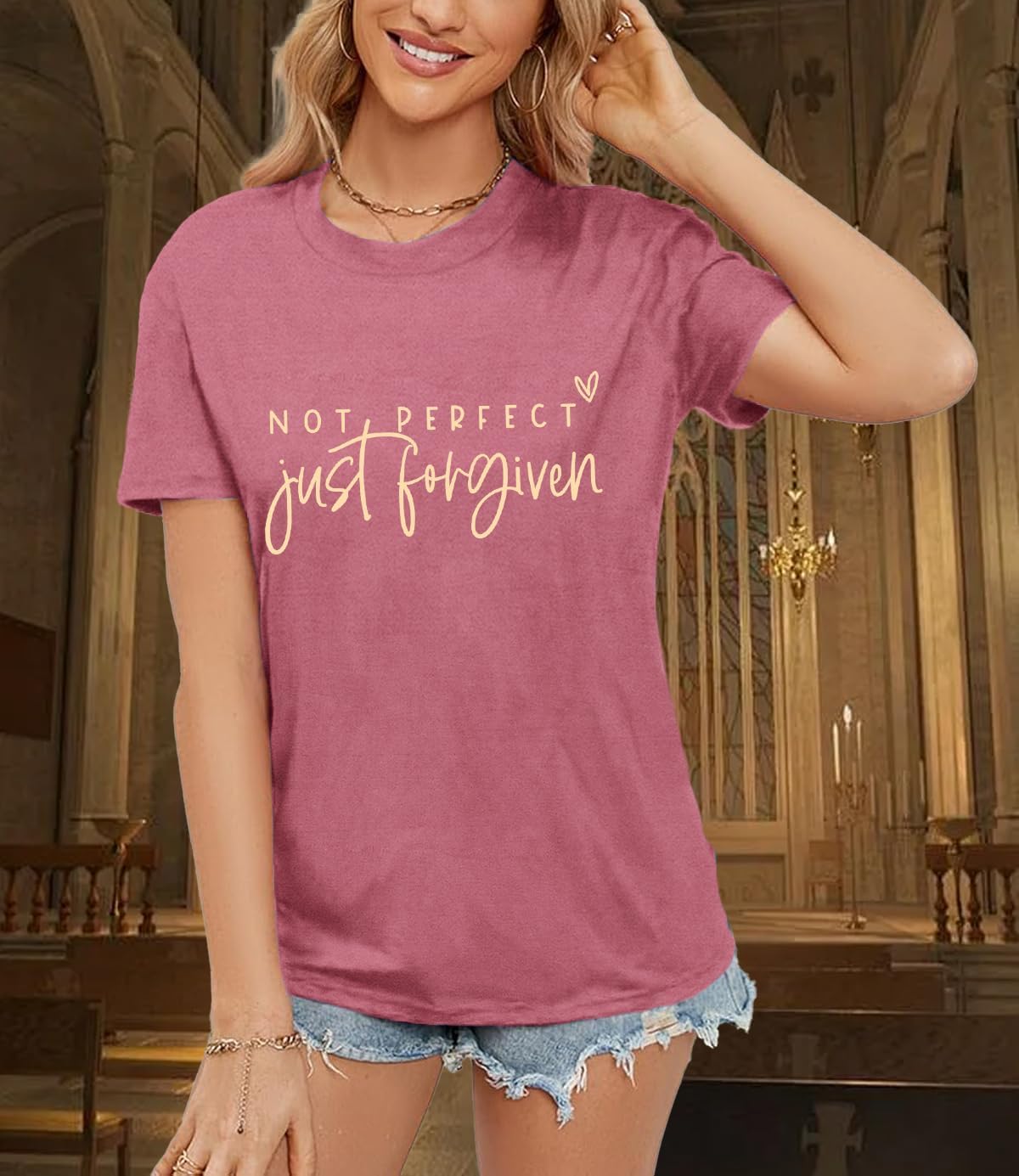 Christian Shirts for Women Jesus Shirt Inspirational Tee Tops - Image 4