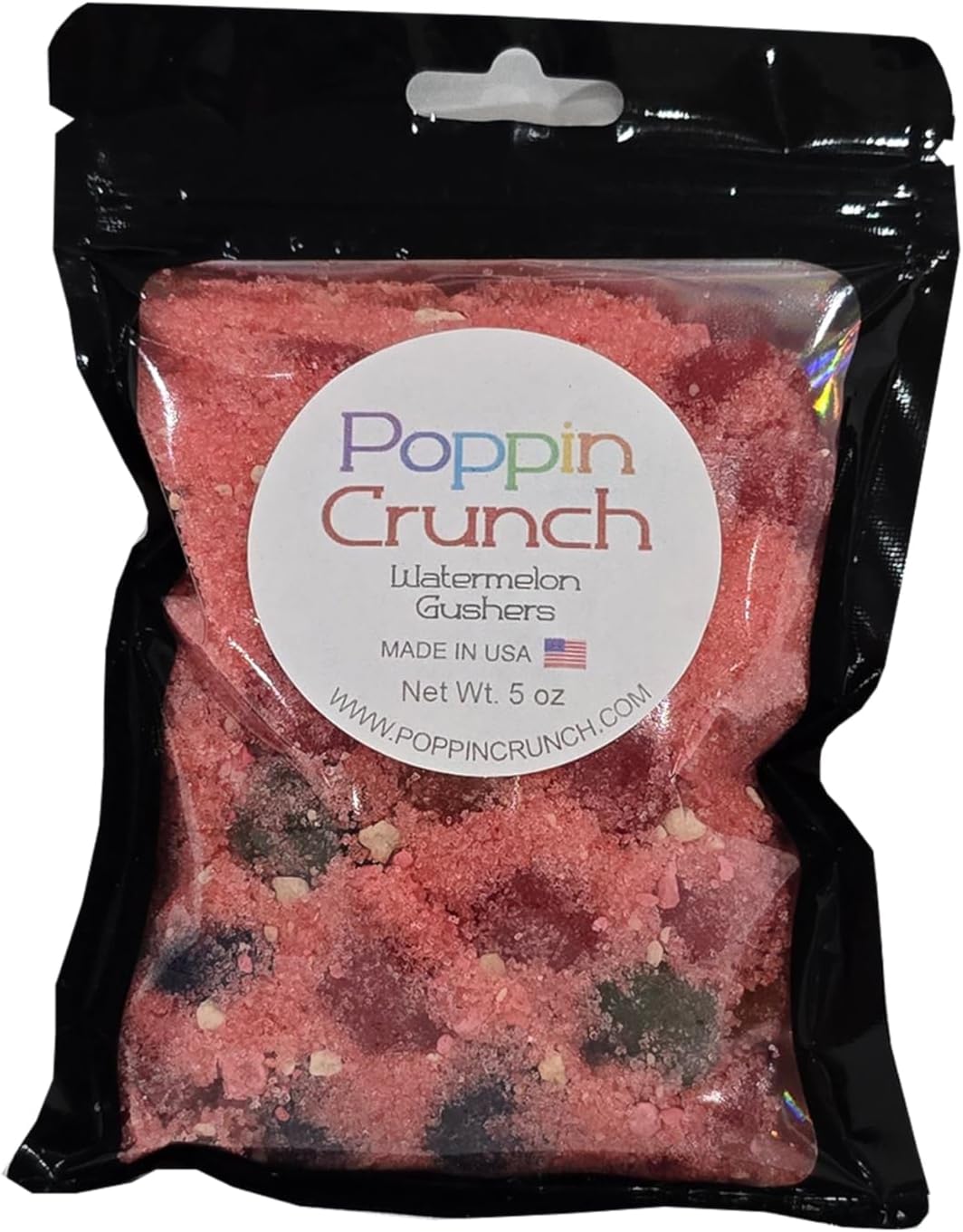 Poppin Crunch Watermelon Gushers Candy Snacks 1-2 LBS - Choice of Sweet or Sour Bonbon Candies Corn Sugar