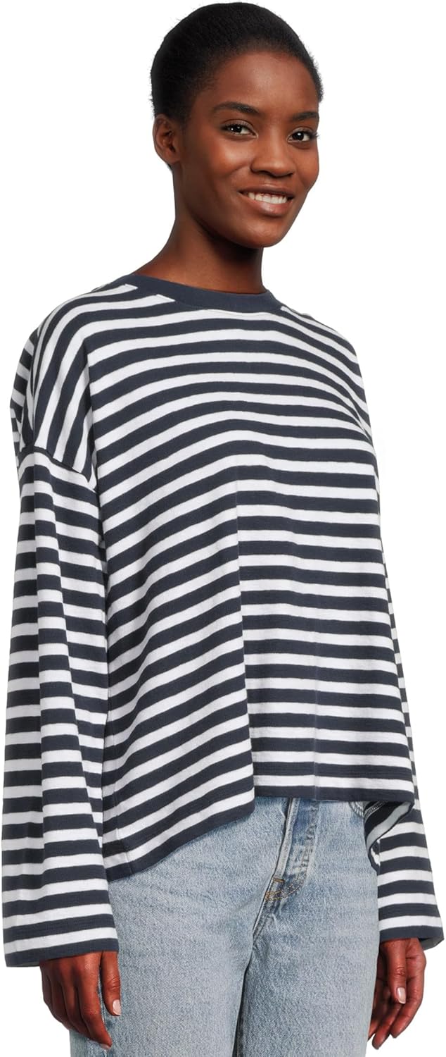 Madewell Womens Long Sleeve Easy Tee (Texture) - Image 2
