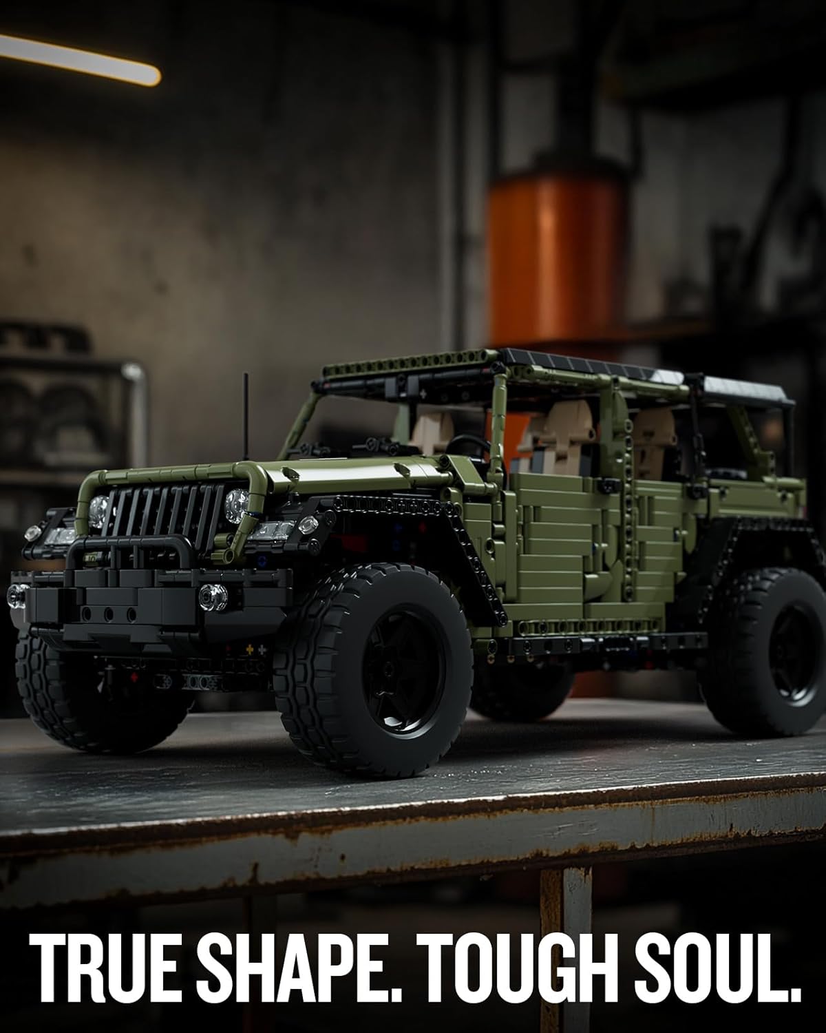 Nifeliz Willis 4x4 Off-Road Car Building Set, Military-Style Vehicle Model Set for Adults, Ideal Gift for Off-Road Lovers to Display and Collect (2,899 PCS, NF10324