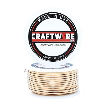 Solid Bare Bronze Wire Round Selection, Dead Soft, 1 LB, 12 Gauge,Bronze 1 LB - 12 GA.