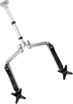 Expandable Dual Monitor Desk Mount Spring Arm Quick Connect with Clamp Base DM-CDSA5-C 24" - 29.9"