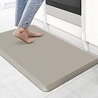Vista 9 de KitchenClouds - Tapete acolchado antifatiga, impermeable, antideslizante, para escritorio de pie, cocina, hogar, fregadero y oficina, 17.3 x 28 Gris