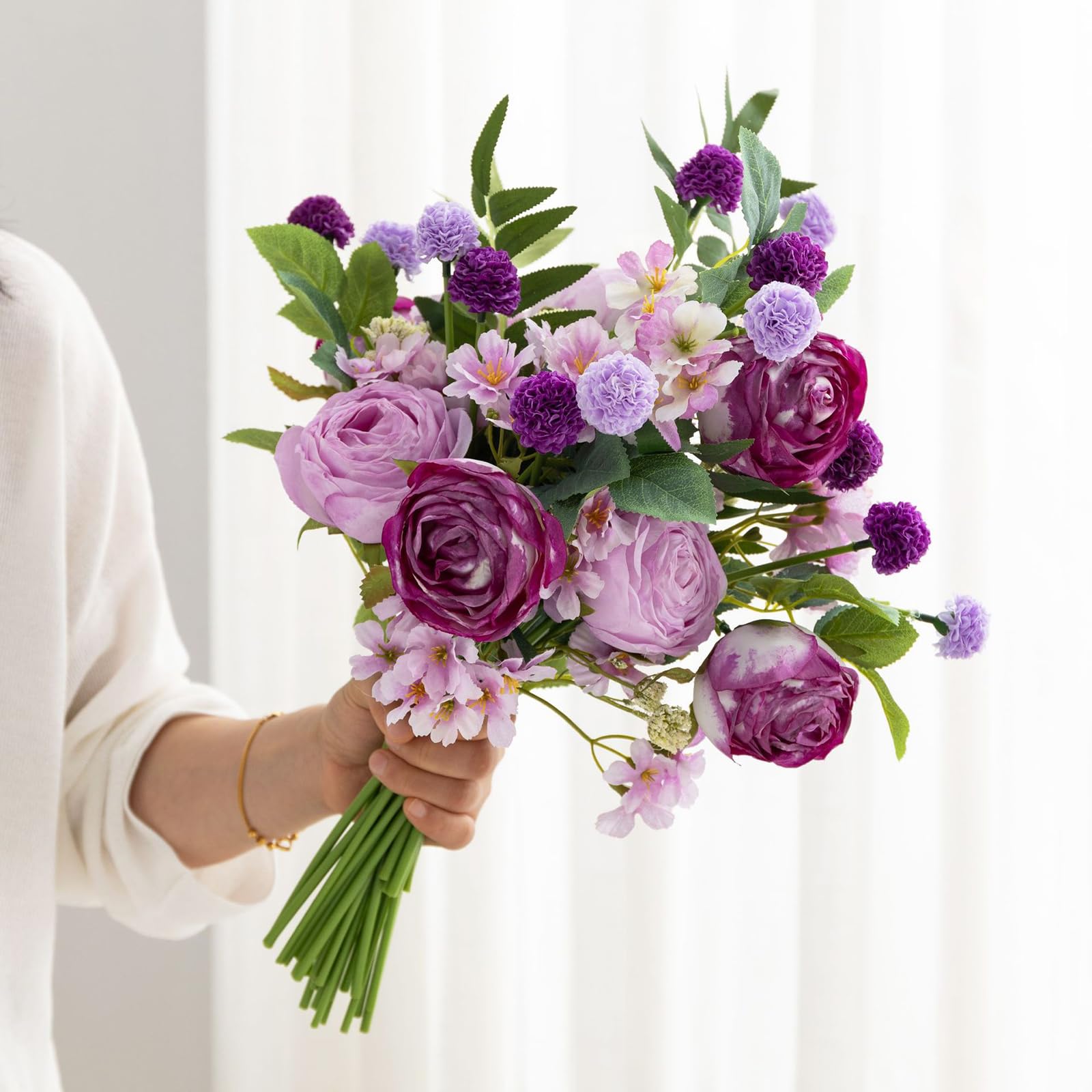 Amazon｜WillingYou ウェディングブ一ケ造花 インテリア 観葉植物 造花 