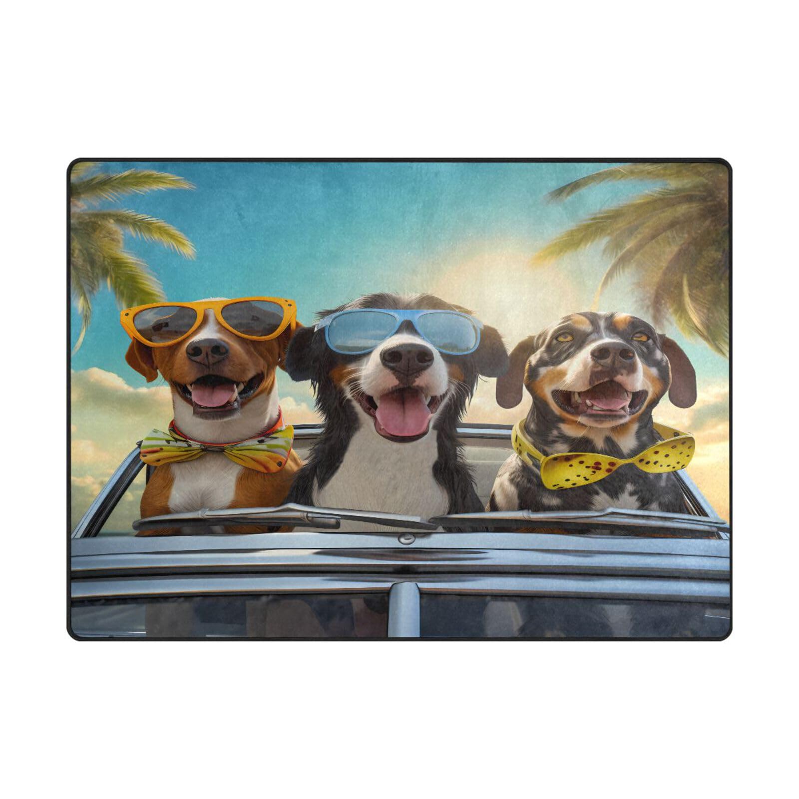 Tapis de sol 203 x 147 cm Mnsruu pour salon et chambre contemporain