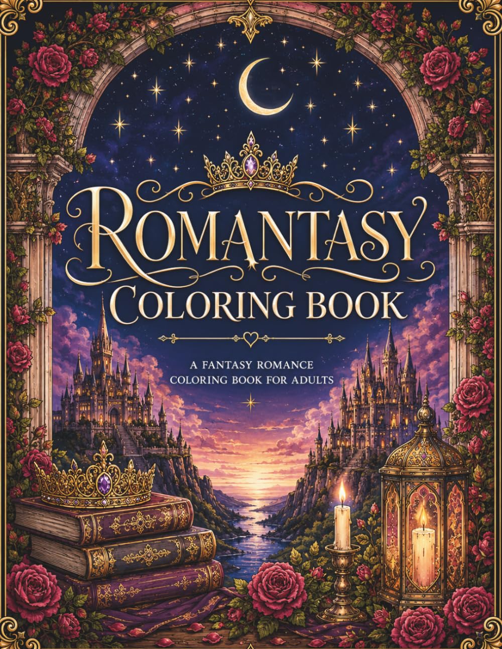 Romantasy Coloring Book: A Fantasy Romance Coloring Book for Adults