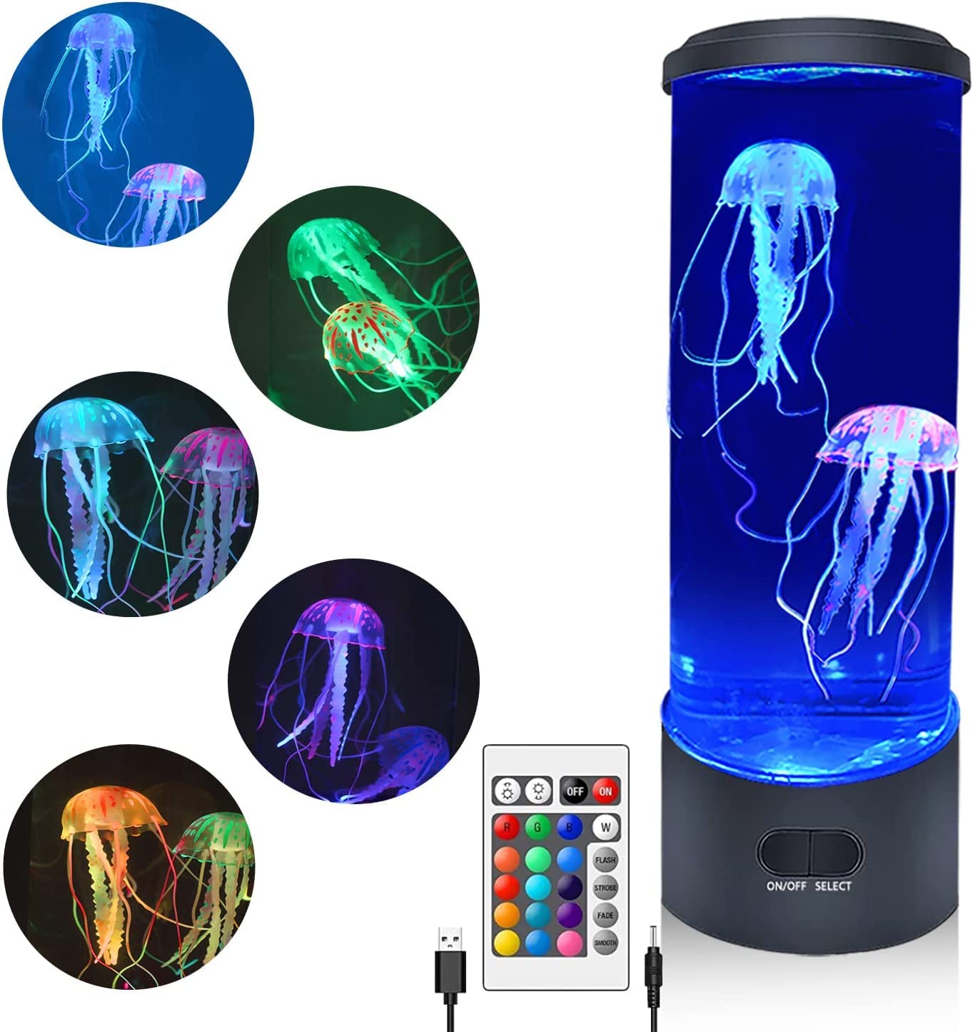 Buy JUMIX Night Lamp Night Lamp Jellyfish Lamp, Electric Jellyfish Lava