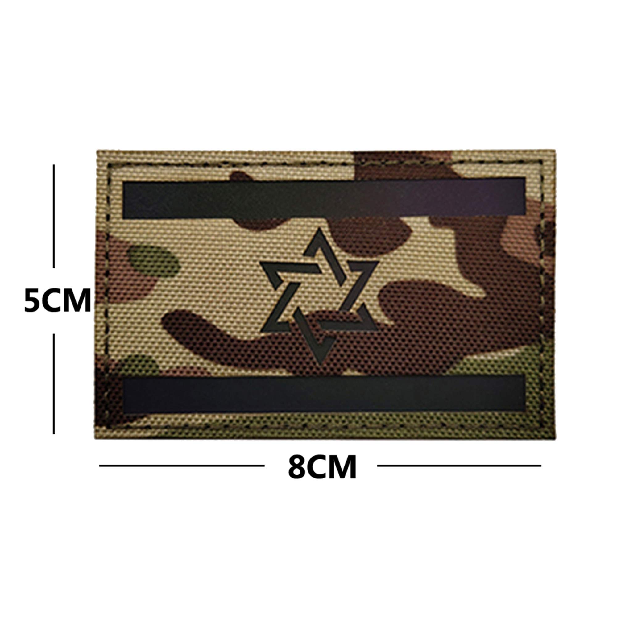 Toppa riflettente con bandiera della Romania infrarossi infrarossi per cucire su emblema morale tattico militare bracciale distintivo gancio ad anello decorativo fai da te appliques