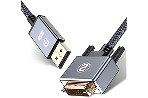 sweguard 10ft DisplayPort to DVI Cable, Male to Male DP to DVI Adapter