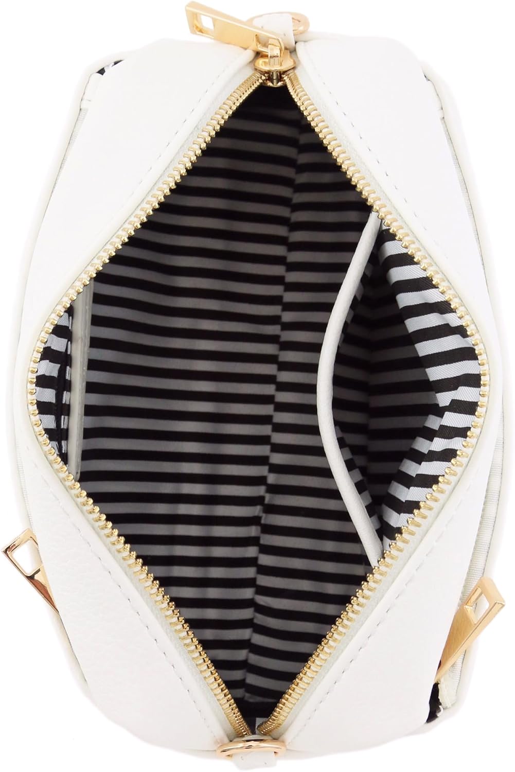 FashionPuzzle Triple Zip Small Crossbody Bag - Image 7