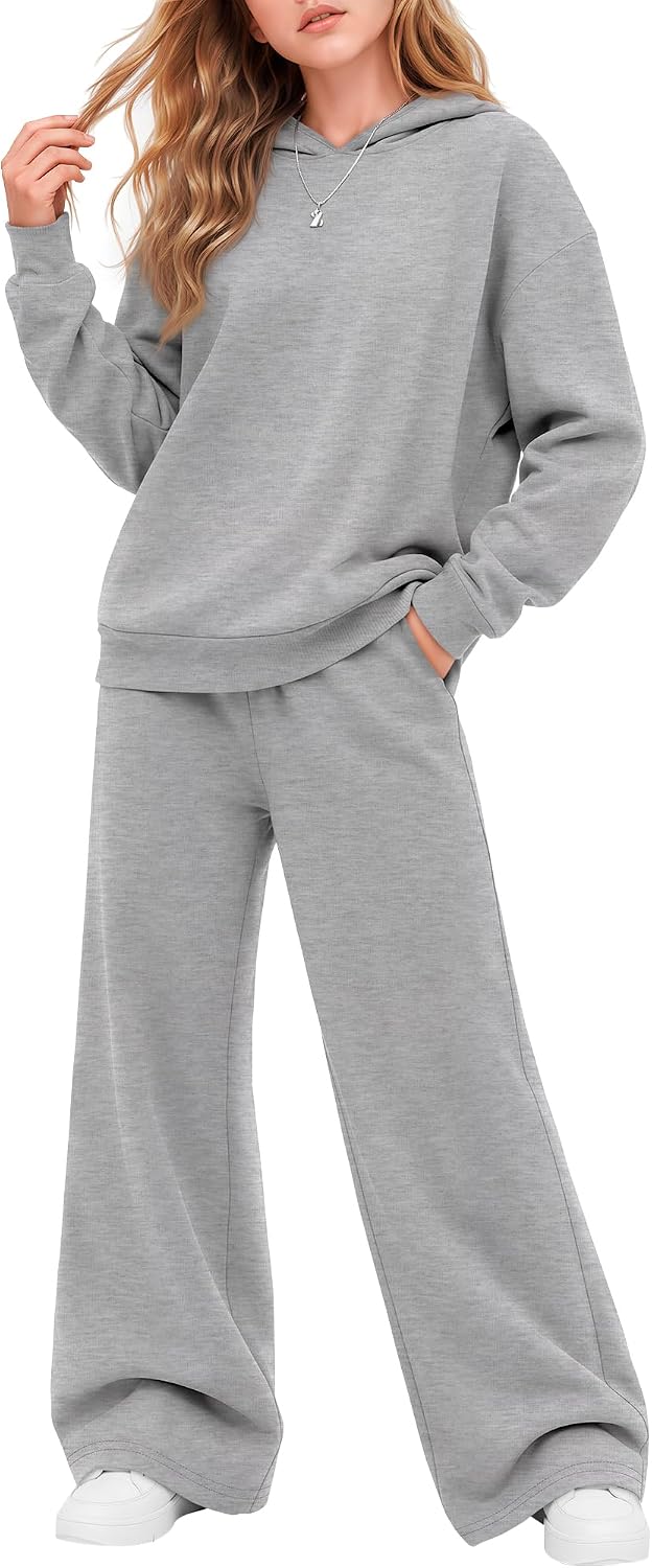 2 Piece Girls Sweatsuit Sweat Sets for 5-14 Years