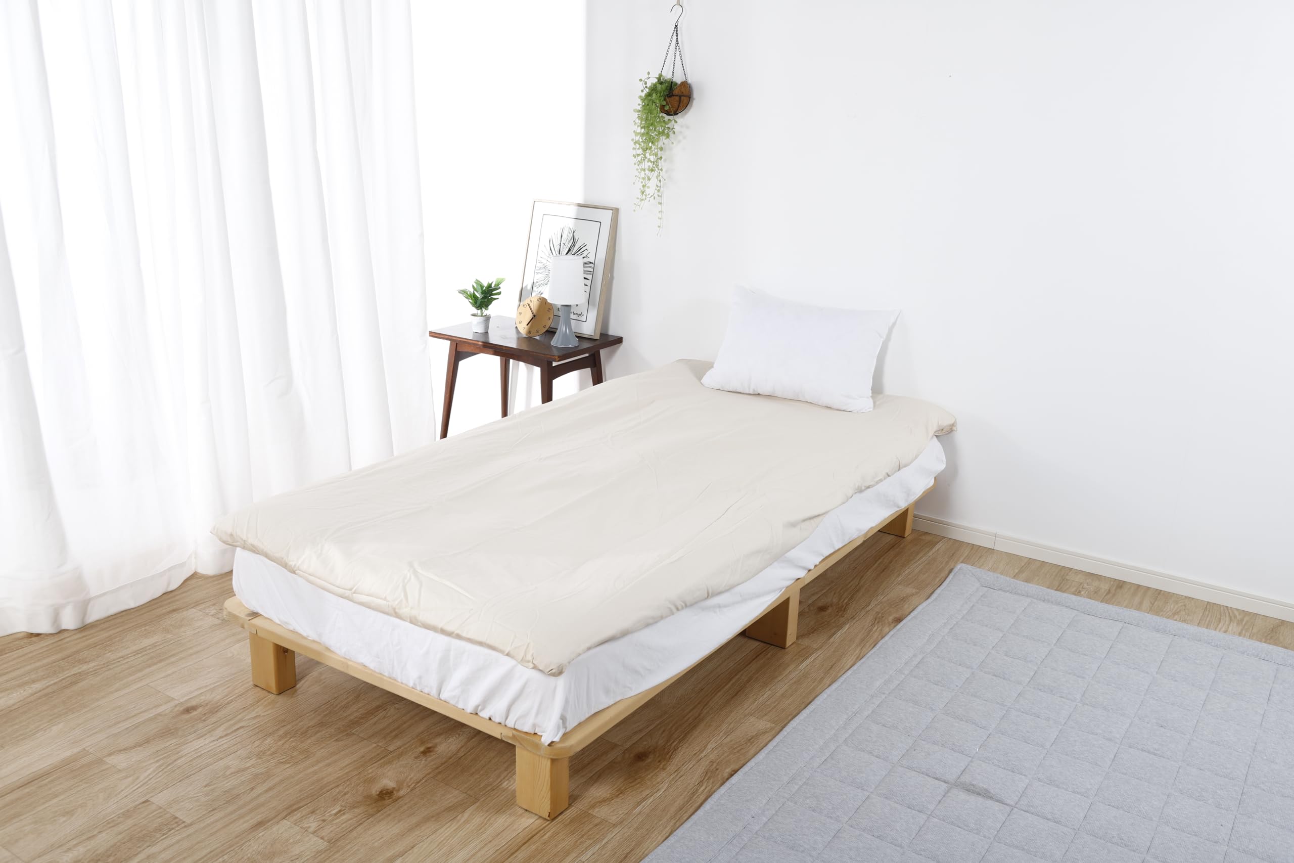 ダブルロングサイズ、ベッド用ボックスシーツ、140×215×30cm