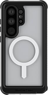 Ghostek Nautical Galaxy S26 Ultra Waterproof Case with Belt Clip, Screen Protector and Camera Lens Cover Rugged Heavy Duty Magnetic MagSafe Compatible with Samsung S26 Ultra 2026 (6.9") (Clear)