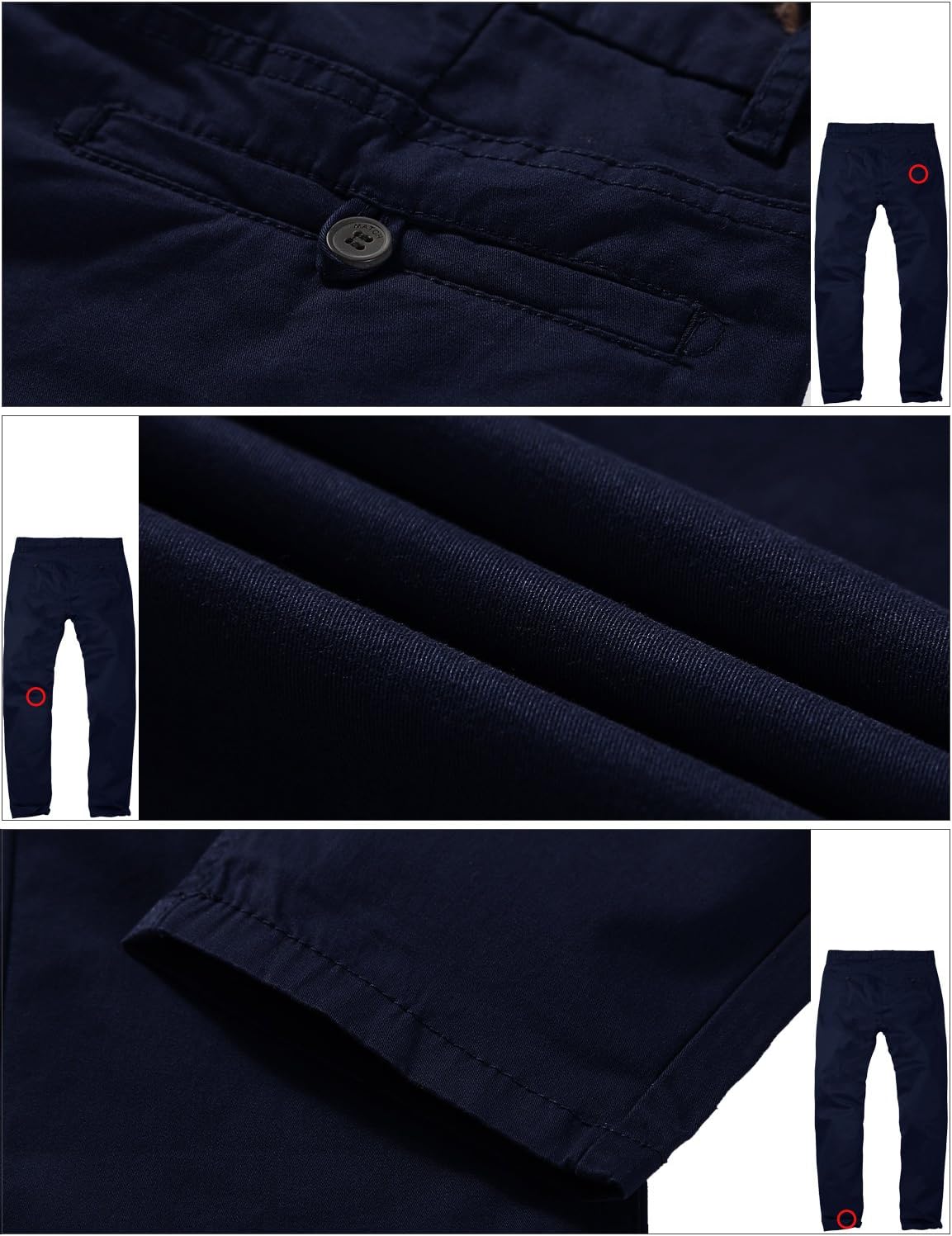 Match Men's Slim Fit Stretchy Casual Pants - Image 5