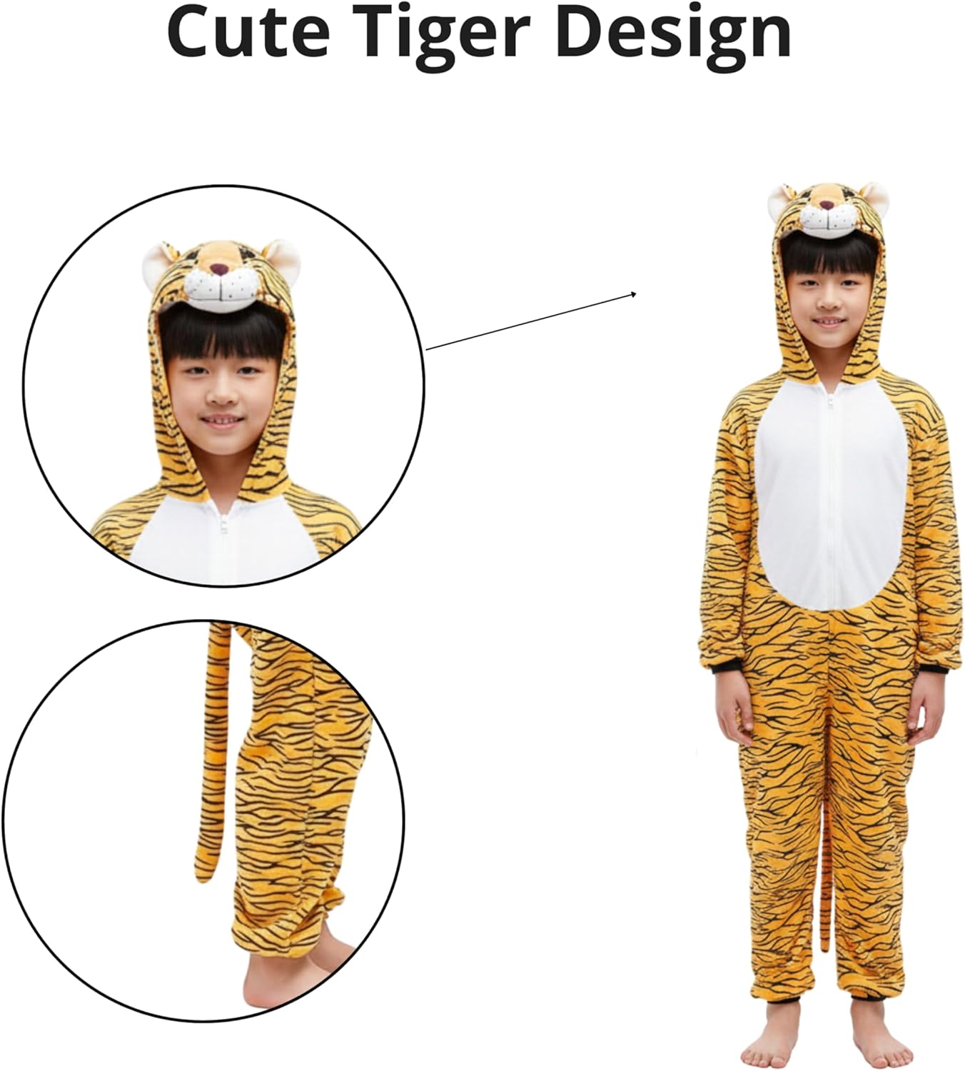 Tiger Costume for Kids 1-6 years | Animal Costumes for Kids | Tiger Jumpsuit Halloween Costume for Boys, Girls | Animal Costume for Toddlers 2026 - view 5