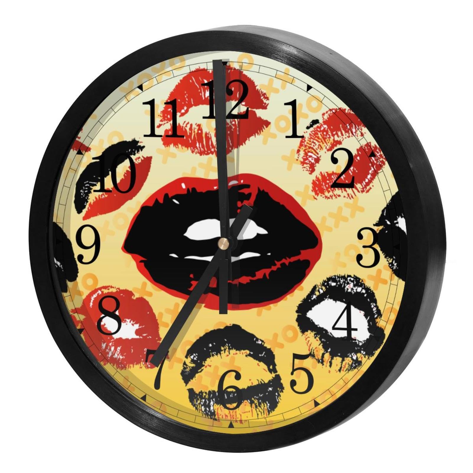 Horloge murale silencieuse sans tic-tac à pile pour chambre et bureau
