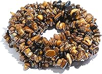 Vista 21 de 31 pulgadas Cuentas de Piedra de Astillado Piedras Preciosas Sueltas con Orificios para Hacer Joyas (Yaxaita)