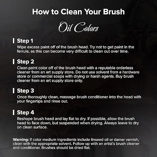 Miniatura 8 de Silver Brush Limited 7102 tamaño 3 Renaissance Bright Brush para acuarela y pinturas al óleo Sable Bright Brush Mango largo