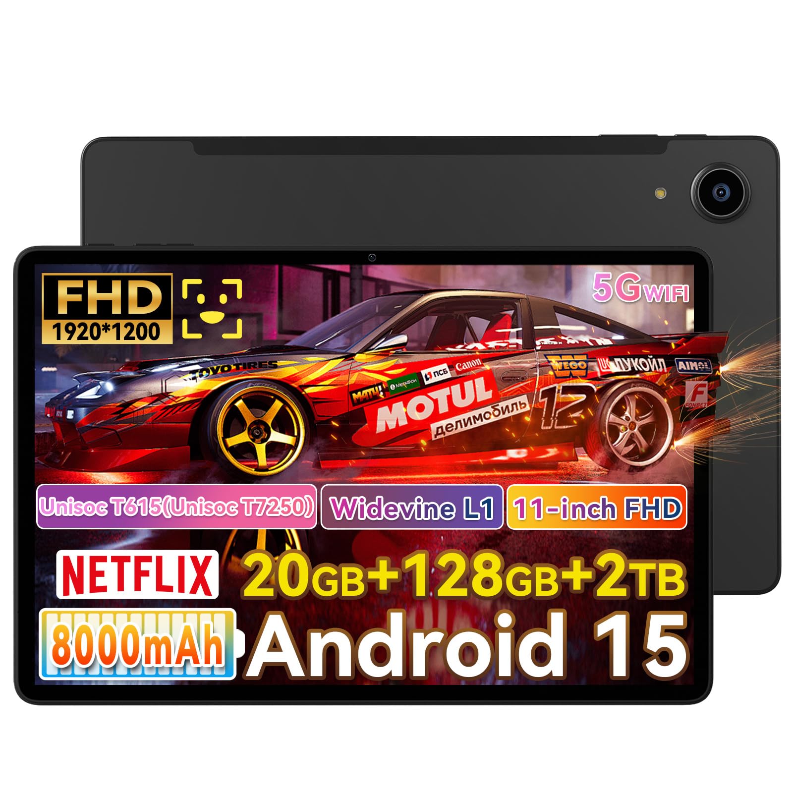 Amazon.com: Alphawolf Lpad3A Android 15 Tablet 11 inch, FHD 1920