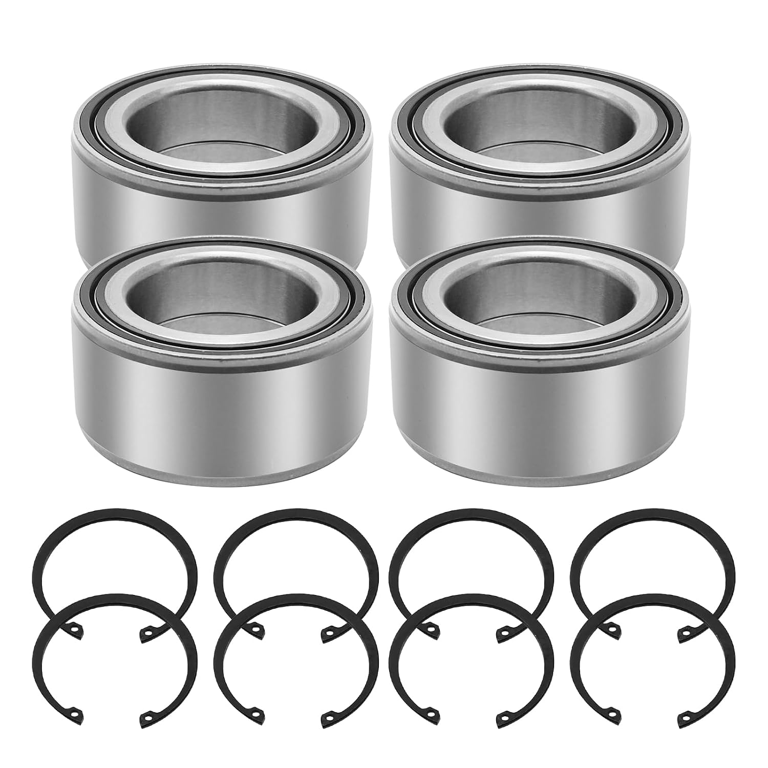 UOIENRT 44x72x33mm Front Rear Wheel Bearings and Ring Clip Replacement for Polaris RZR 900 1000 Turbo RS1 XP S 4, 2011-2020 3514699 3514822 3514924 3515090 7710780 7710440