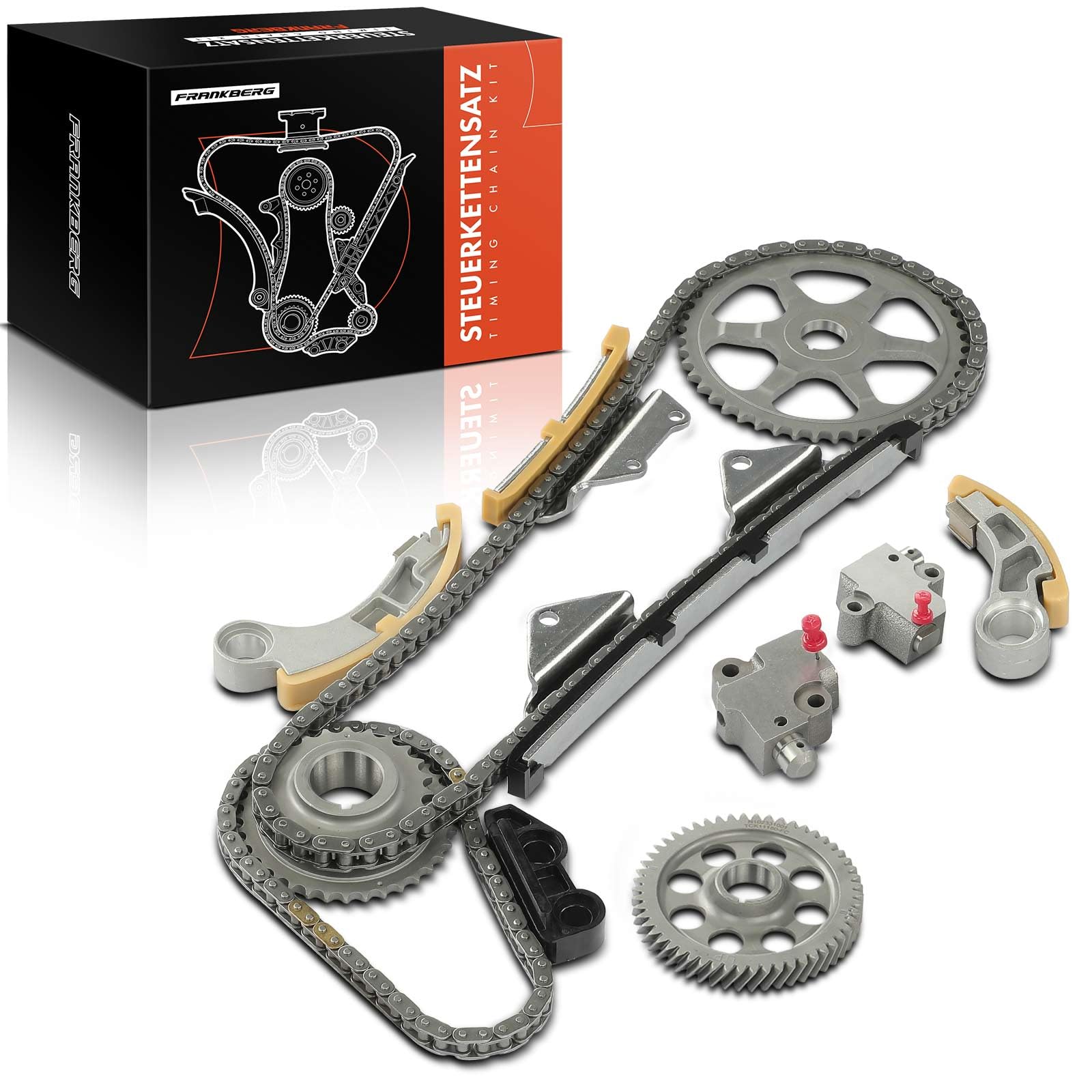 Frankberg Kit de cadena de distribución N22A1/N22A2 13620RBDE00 | Compatible con: Accord VII Tourer CM CN, Civic VIII Hatchback FK FN, Accord VII CL CN, CR-V III RE, FR-V BE, CR-V II RD