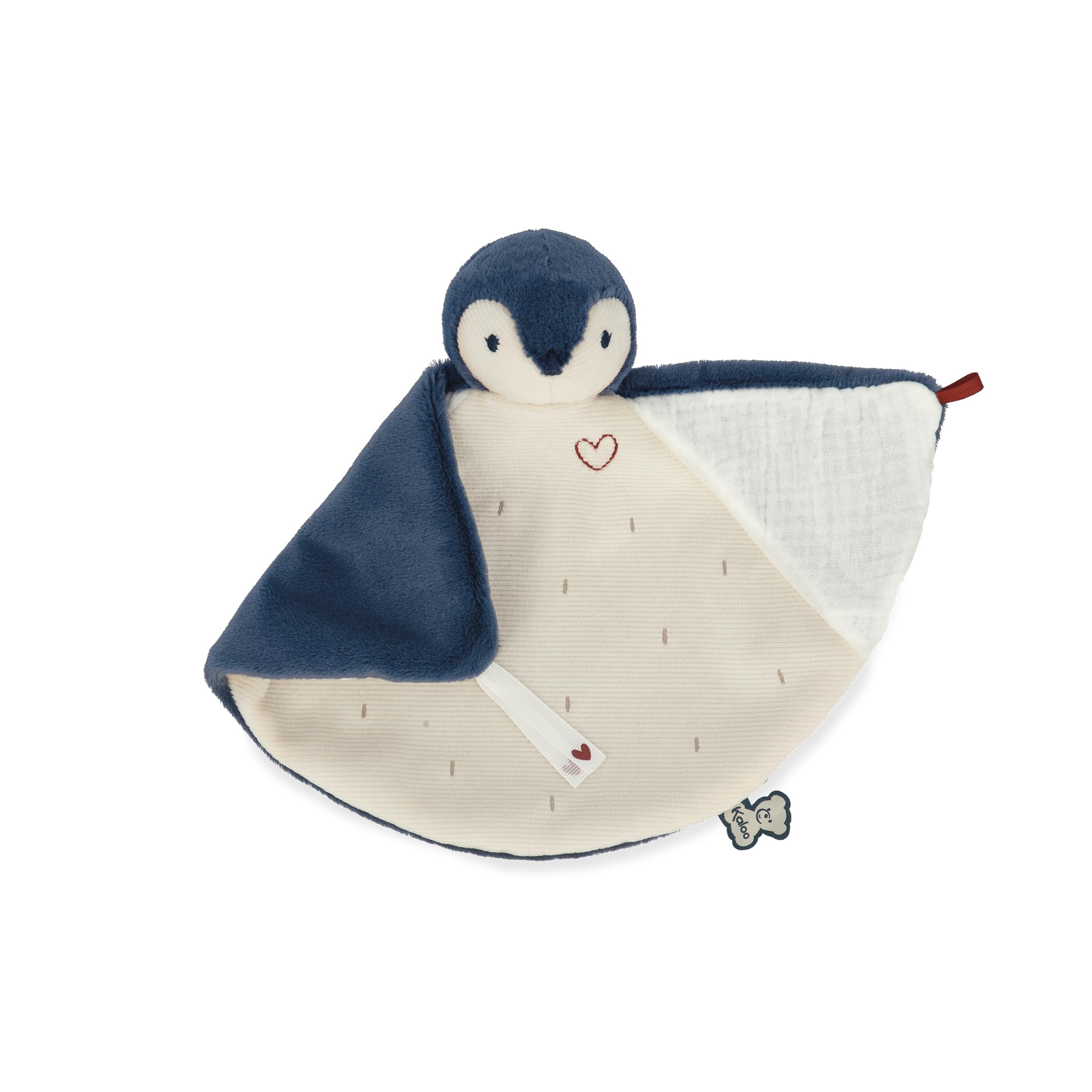 Kaloo - Complices - Blue Penguin Comforter - Absorbs Scents - 23 cm - 0 Months +, K212003, Baby - Image 2