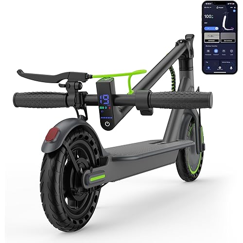 Aovowheel Electric Scooter for Adults, Folding E Scooter with 250W-500W Motor 16/26 Mph Top Speed, Max 10-60 Miles Long Range, 6.5''/8.5''/10''/14'' Tires Commuting Scooters with Dual Brakes System