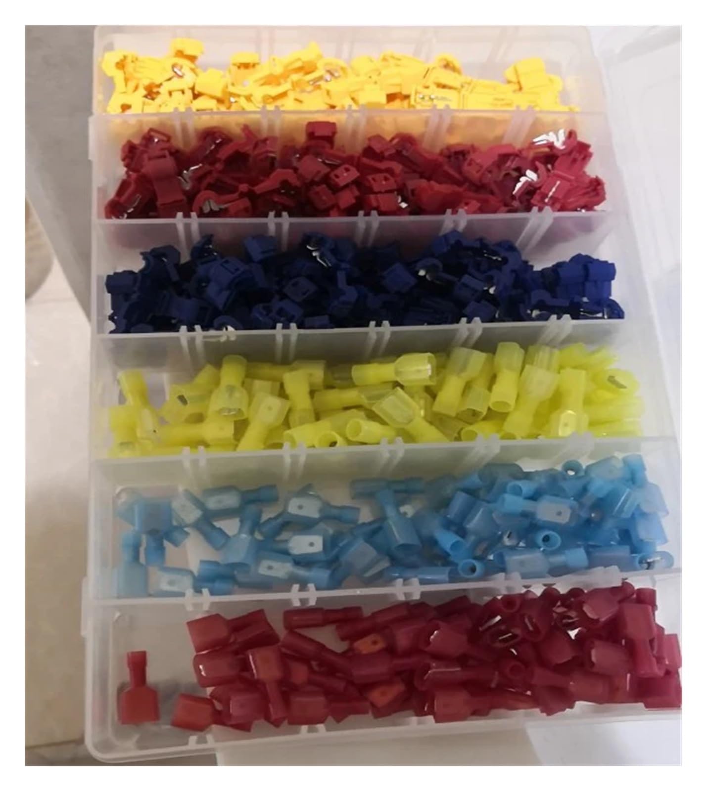 360 piezas, bloques de terminales de crimpado en forma de T, abrazaderas de conexión for conectores eléctricos, pelado rápido y sin cables.