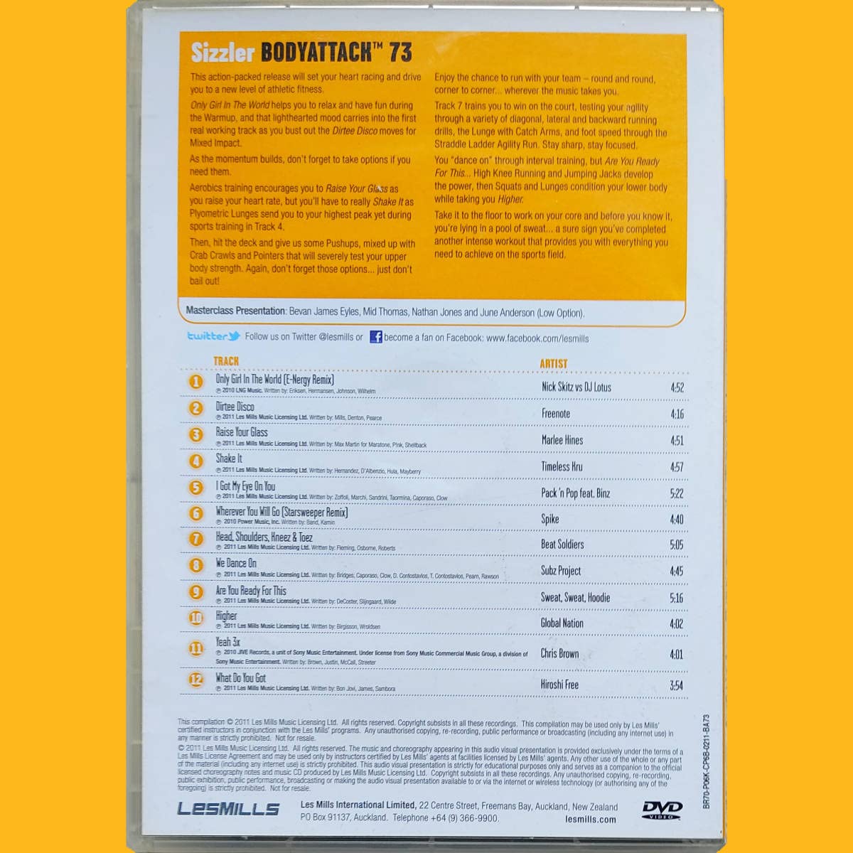 Amazon.co.jp: ボディアタック 73 CD DVD LESMILLS BODYATTACK