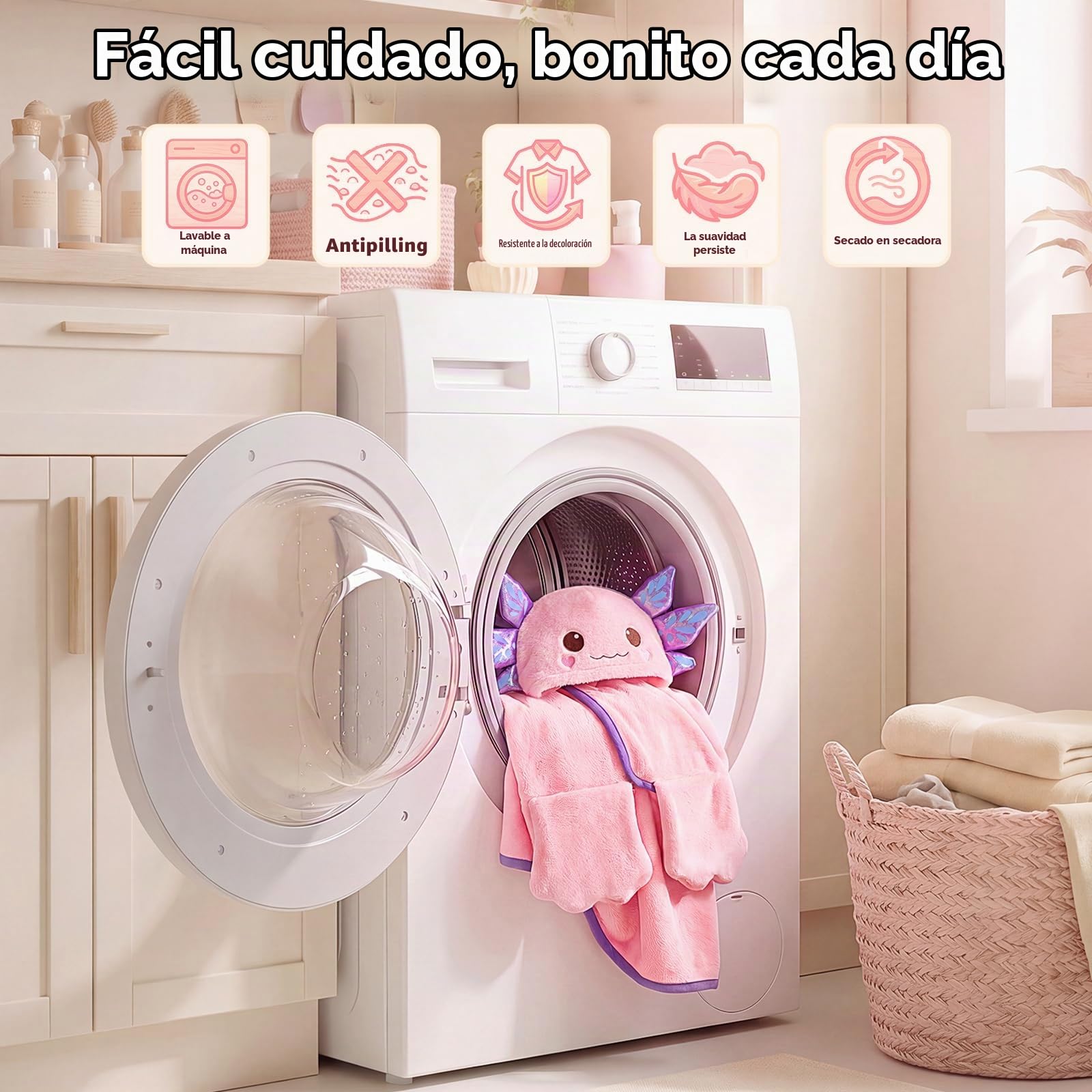 Mewaii Manta con Capucha Cómoda 130x158CM Sudadera con Capucha de Franela Unisex Bata Manta Animales Gigant Mullida Suave Cálido Regalos para Mujer Hombre