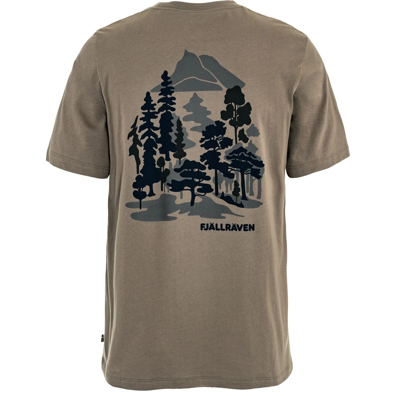 Fjällräven Męski T-shirt Swedish Forest, brązowy (Suede Brown), S