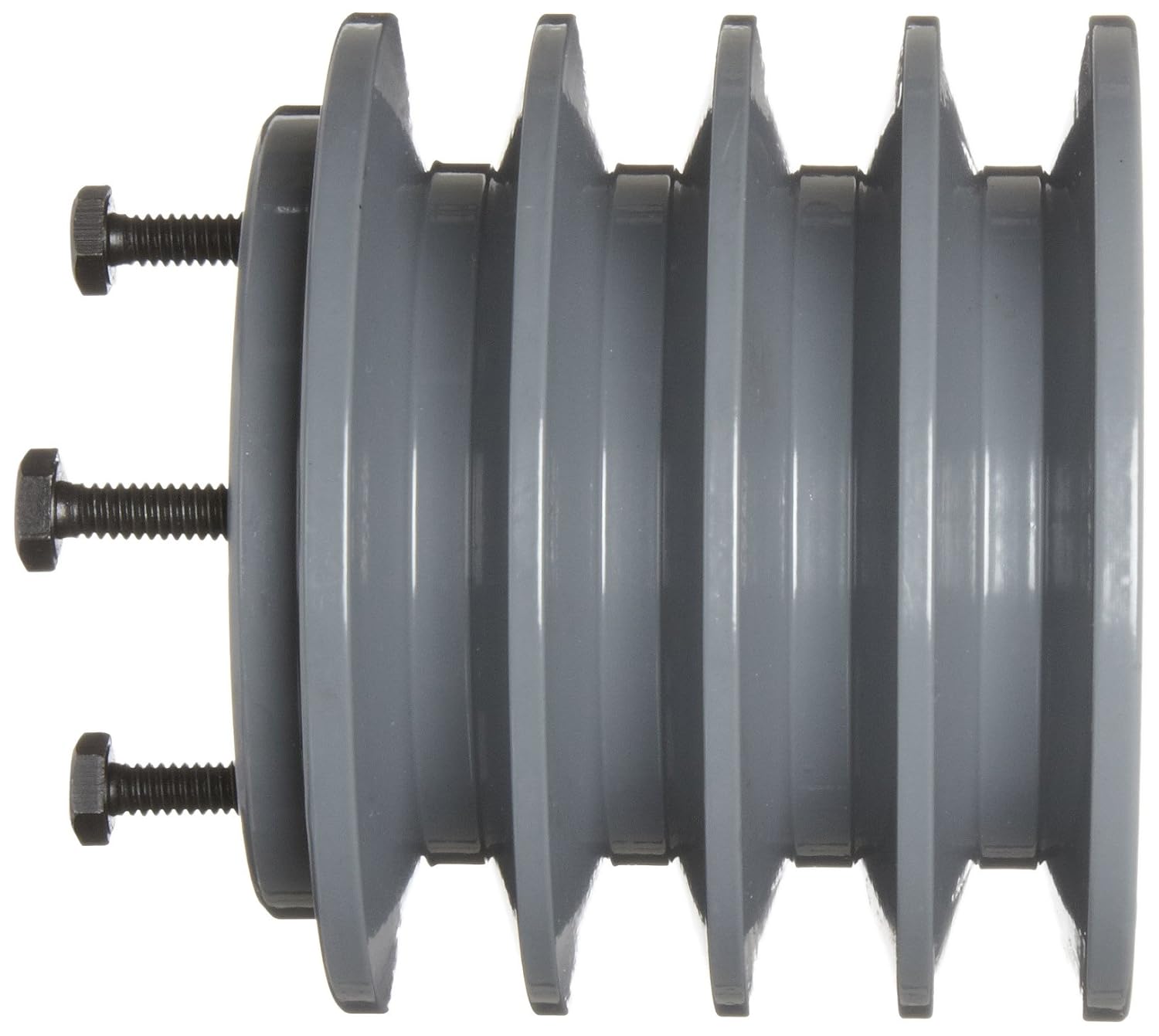 TB Woods 444B Classical V-Belt Sheave, B Belt Section, 4 Grooves, SD Bushing required, Cast Iron, 4.75" OD