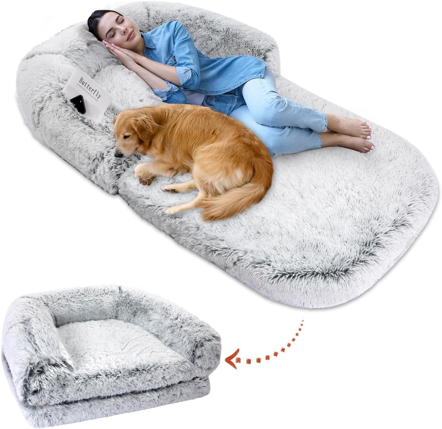 Lit pour chien Petitto DIAMENTIQ Bleu 120 cm main image 0