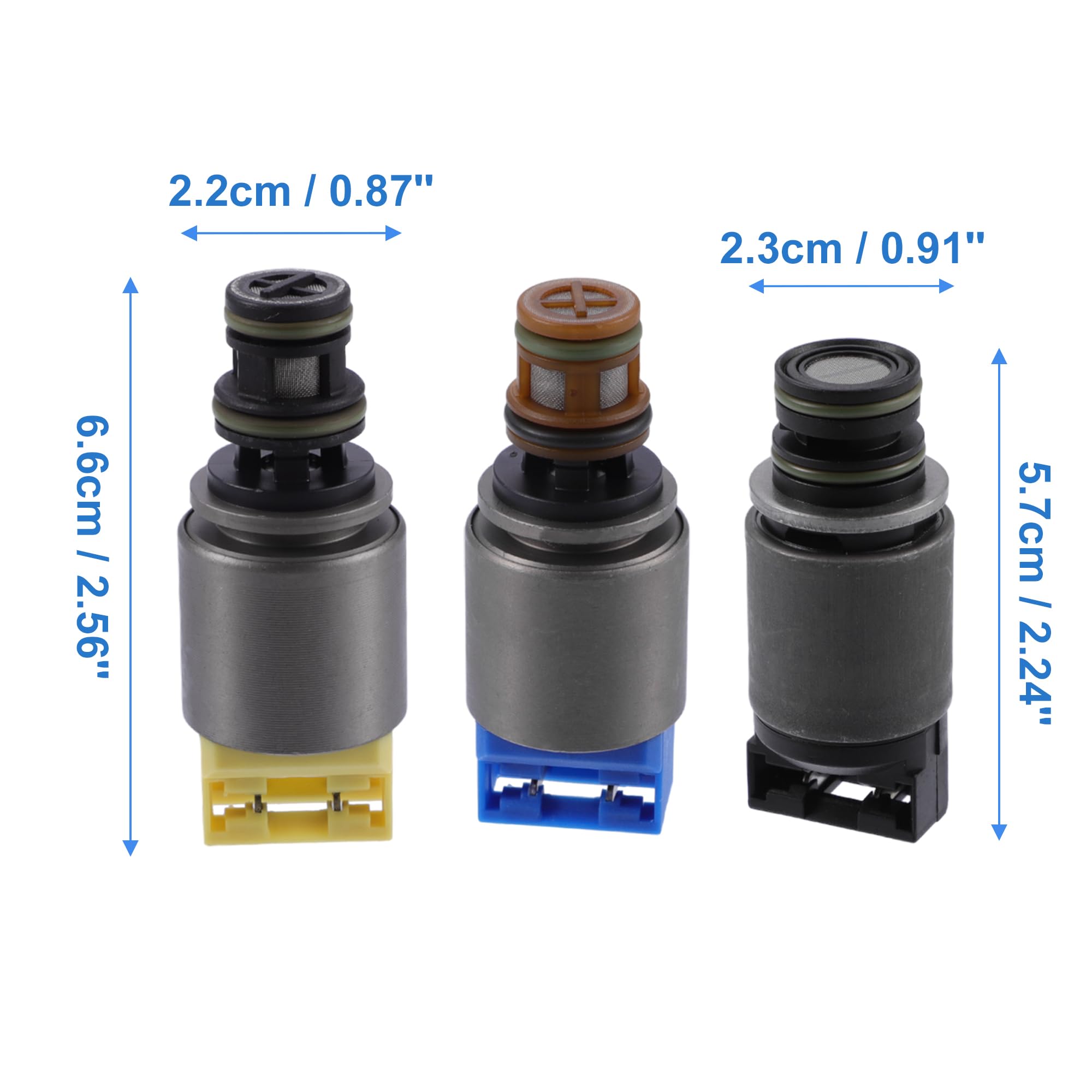 A ABSOPRO Motor Control Caja Cambios Solenoide para 6HP19-7 Uds Titanio Tono
