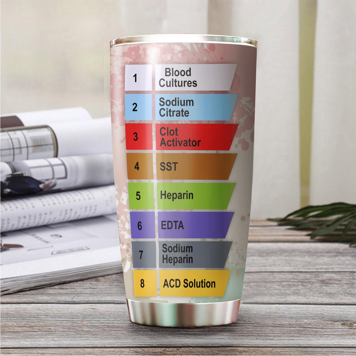 Personalized Phlebotomist Tumbler - Laser Engraved Skinny Tumbler Gift For Lab Technicians
