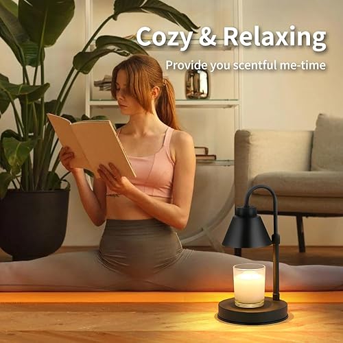 Miniatura 7 de Dimmable Candle Warmer Lamp - Candle Wax Warmer Lamp with 2 Bulbs,Height Adjustable Candle Melting Light for Bedroom and Living Room Decor,Candle