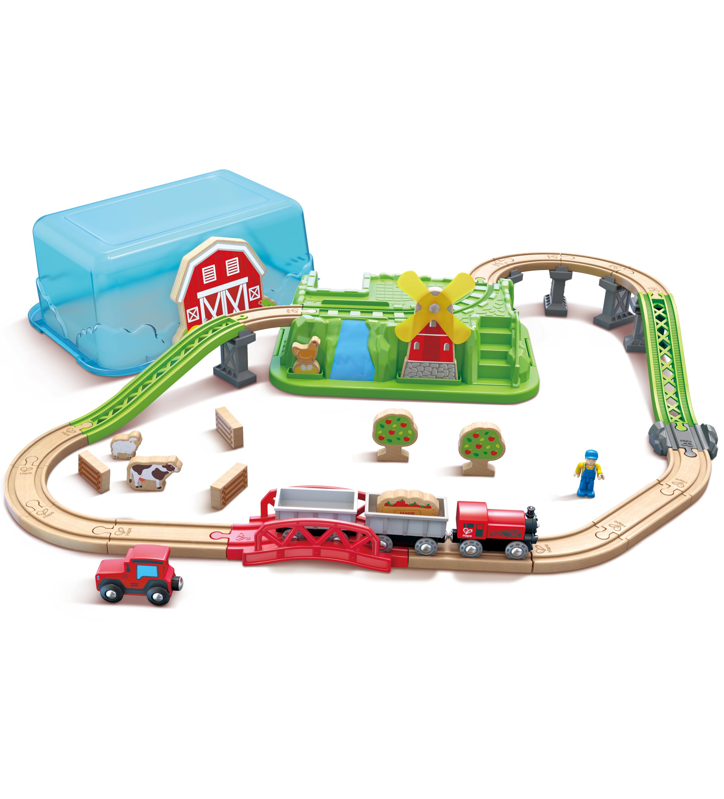 Hape E3772 - Countryside Train Bucket Set
