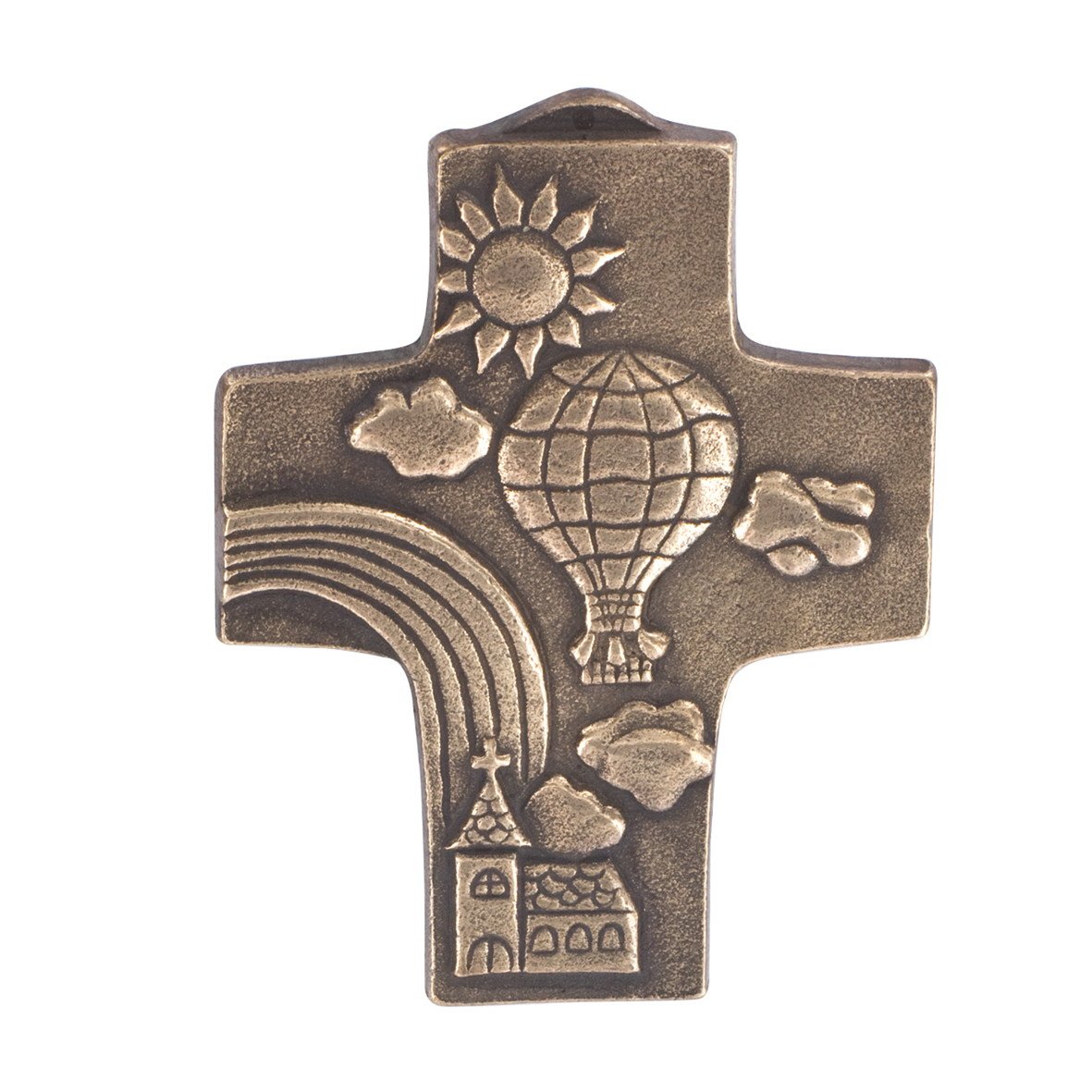 Communion Cross with Rainbow * * 10.5 cm