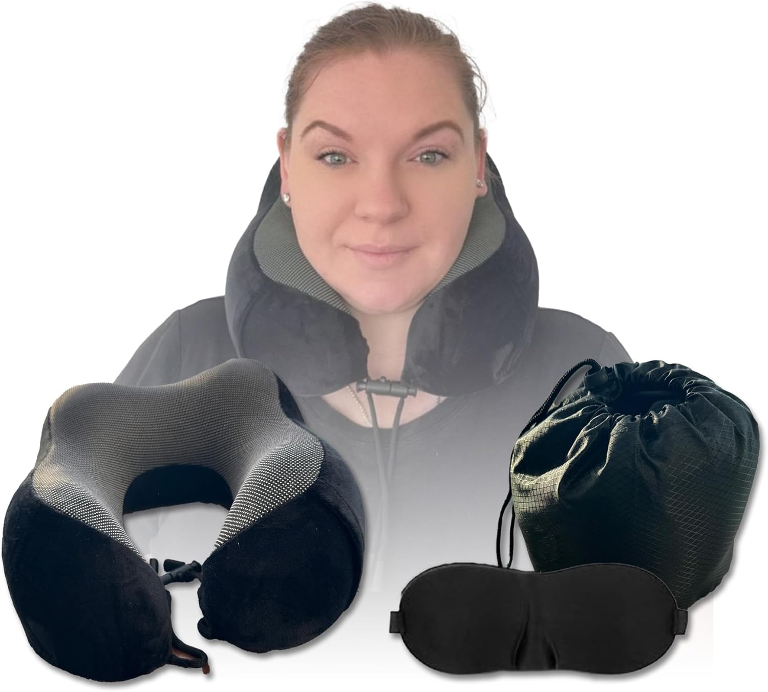 Yumicozy Premium Memory Foam Travel Pillow for Airplane – Ergonomic Neck Support Cushion for Flights, Car, and Office – Compact and Comfortable Travel Neck Pillow for Adults Yumicozy Premium Memory Foam Travel Pillow for Airplane – Ergonomic Neck Support Cushion for Flights, Car, and Office – Compact and Comfortable Travel Neck Pillow for Adults