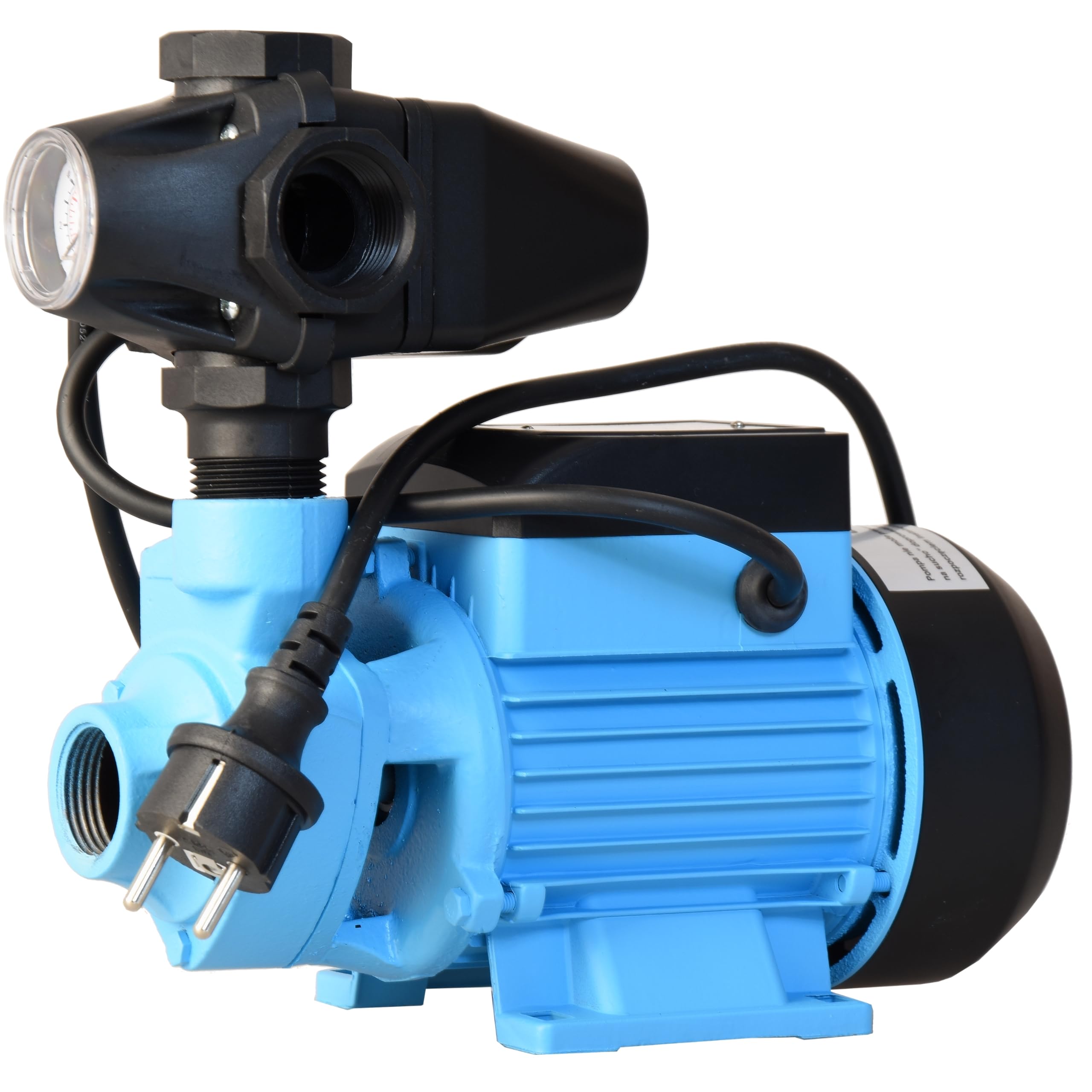 Pompa dell'acqua QB 60 - Pompa da Giardino (370 W, 2100 l/h, altezza di mandata 39 m) - con Attrezzatura Integrate - Moderno Pressostato per Acqua Pulita - per Irrigazione per Serbatoio a Pressione