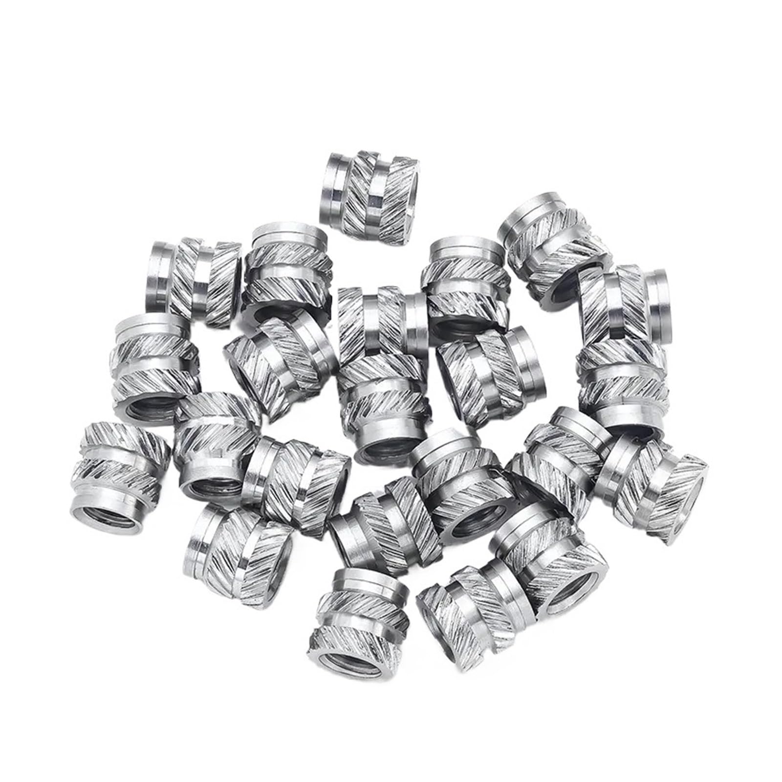 M3 M4 M5 Edelstahl-Wärmesatz-Einsatzmuttern for 3D-Drucker, Heißschmelz-Einsatz-Spritzguss-Einbettungsmutter mit Gewinde(M5x9.5xOD7.5 (20pcs))