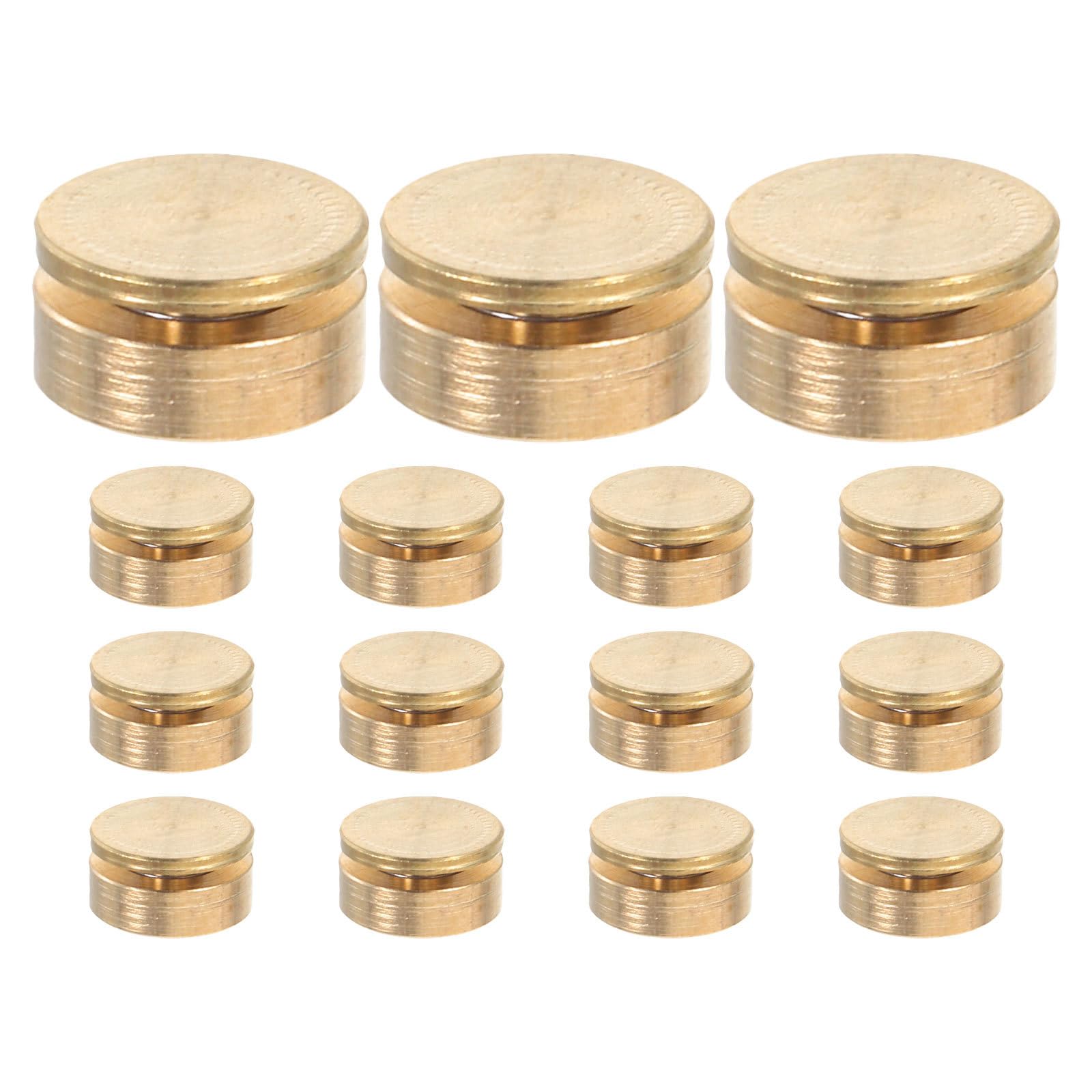 15pcs Spinner Nail Tool Nail Art Swivel Stud Gold Rotating Shaft for Kinetic Charm Designs, DIY Spinner Hardware Accessories, 3D Craft Supplies, 5mm
