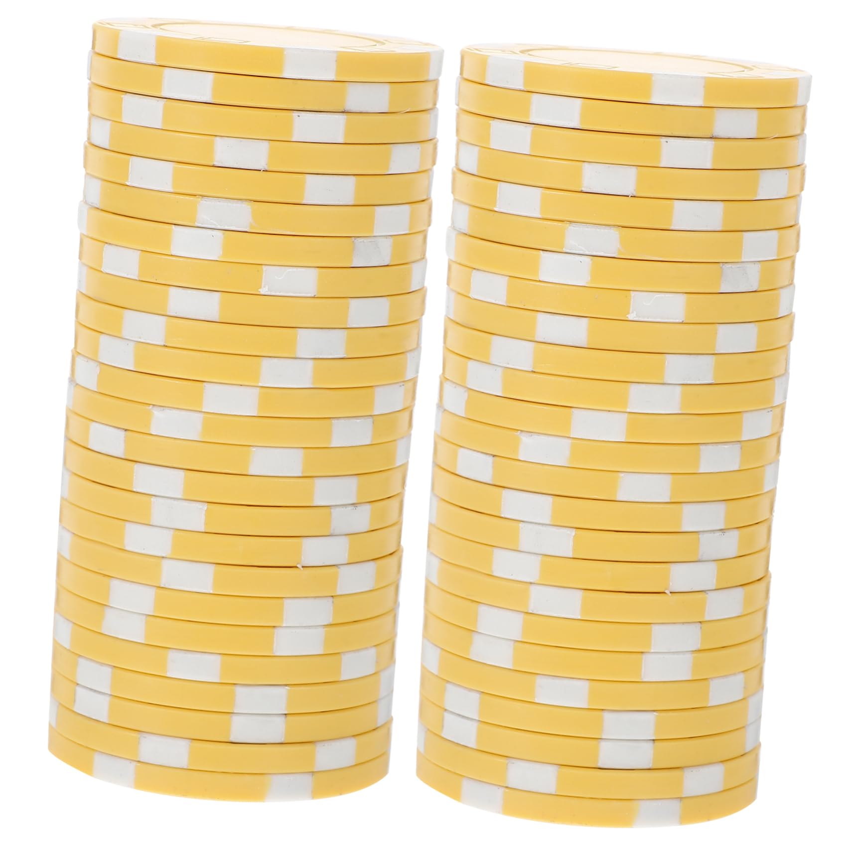 SUPVOX Poker Night Essentials 50pcs Plastic Poker Chips Small Game Counting Chips Home Gaming