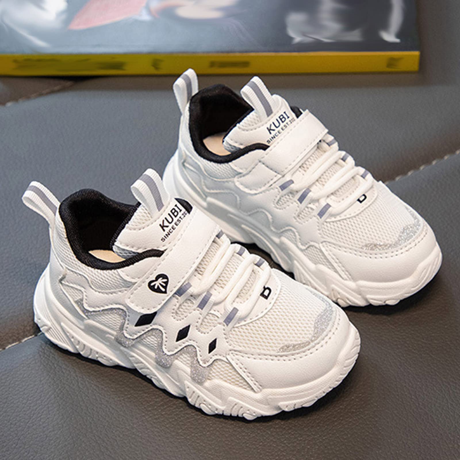 Scarpe Sportive Bambini Senza Lacci – Tela Leggera, Velcro E Lacci, Antiscivolo, Per Scuola E Gioco (Colori Vivaci) - 2